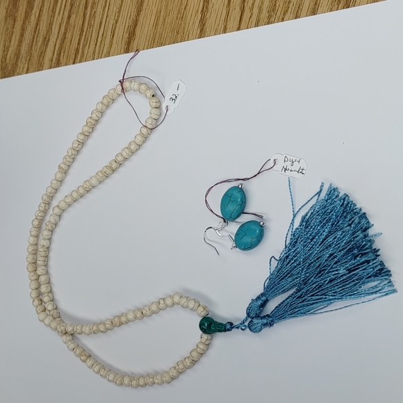 New White Howalite mala set - Picture 5 of 5